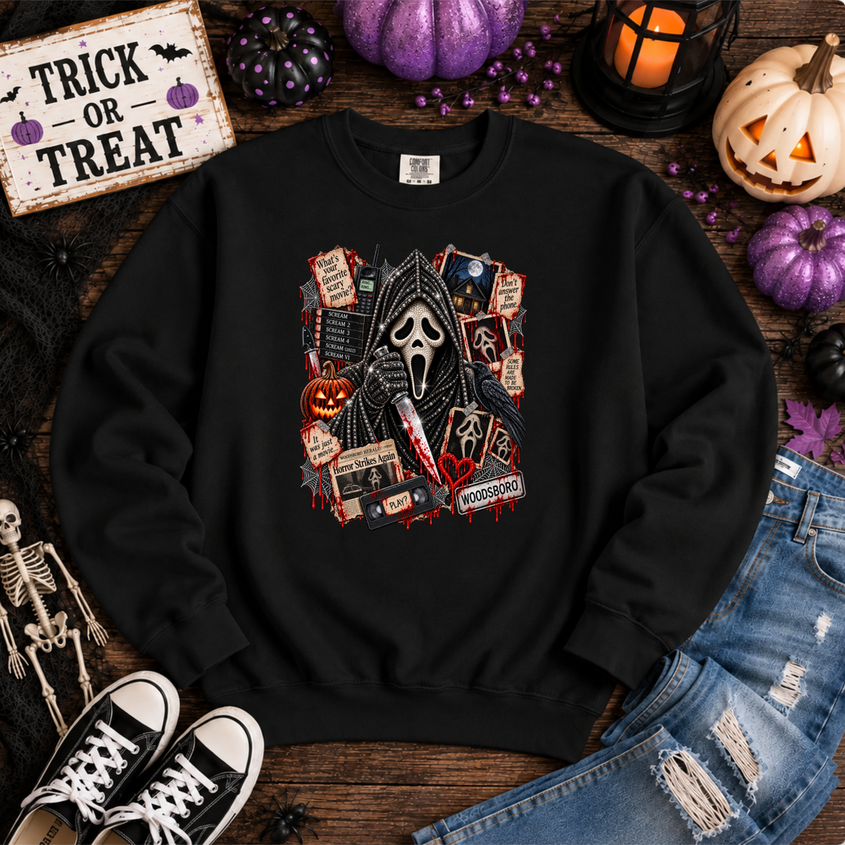 Diamond Scream - Unisex Crewneck Sweatshirt