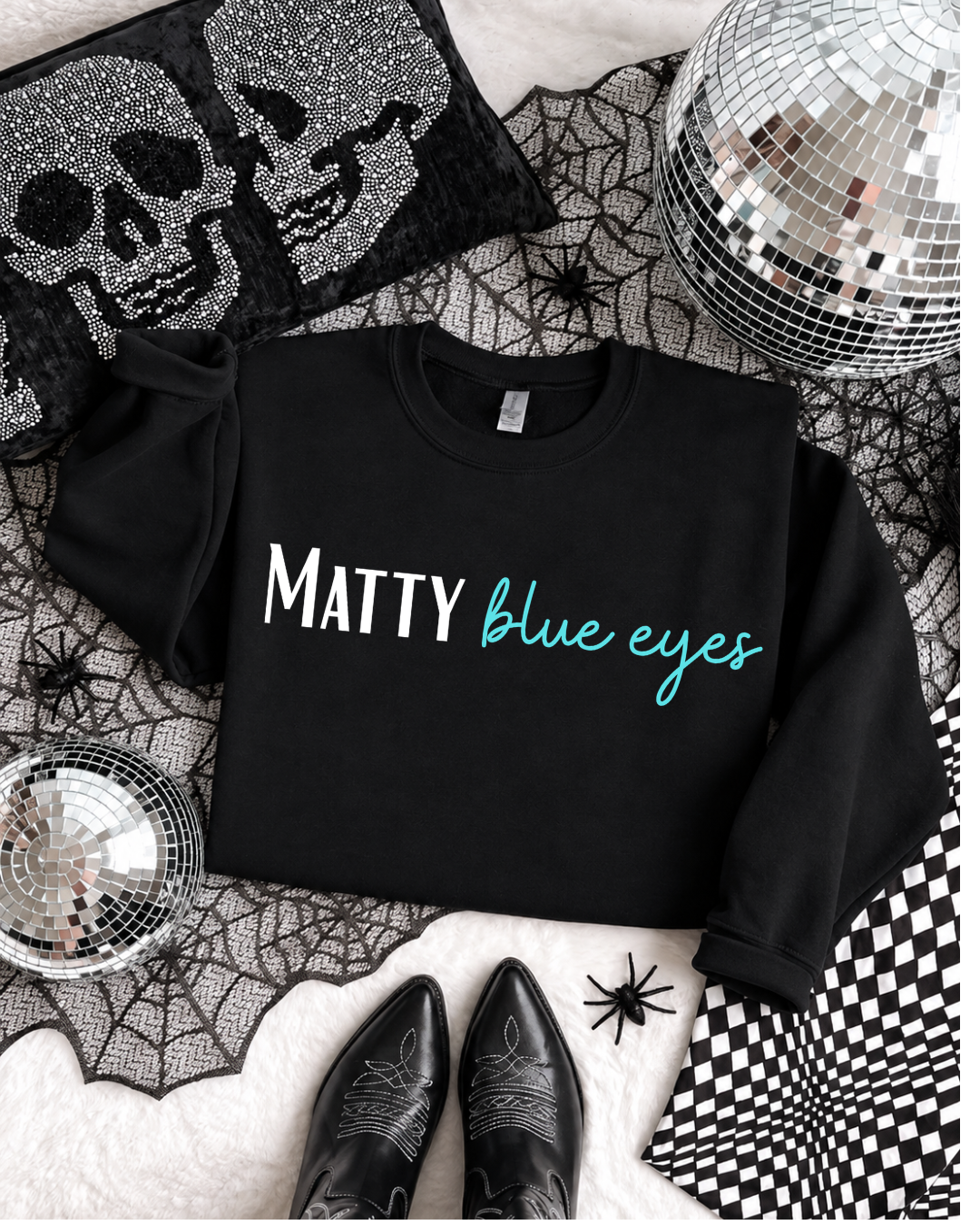 Matty Blue Eyes - Unisex Crewneck Sweatshirt