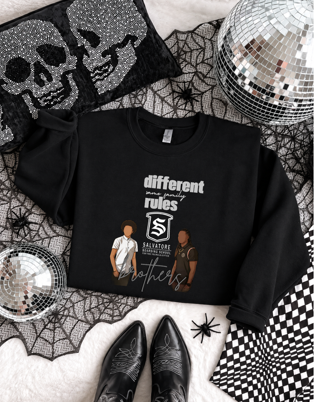 Different Rules, Same Family - Unisex Crewneck Sweatshirt