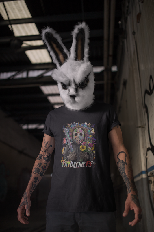 Friday the 13th floral - Unisex Softstyle Tee