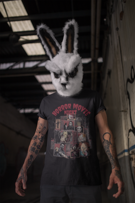 Horror Movie Night - Unisex Softstyle Tee