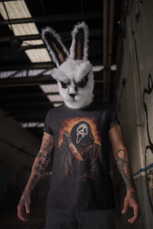Ghostface On Fire - Unisex Softstyle Tee