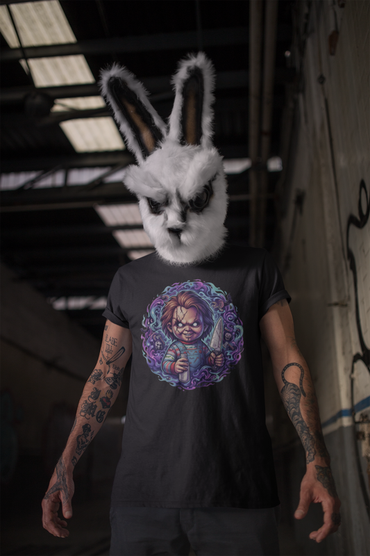 Neon Purple Chucky - Unisex Softyle Tee