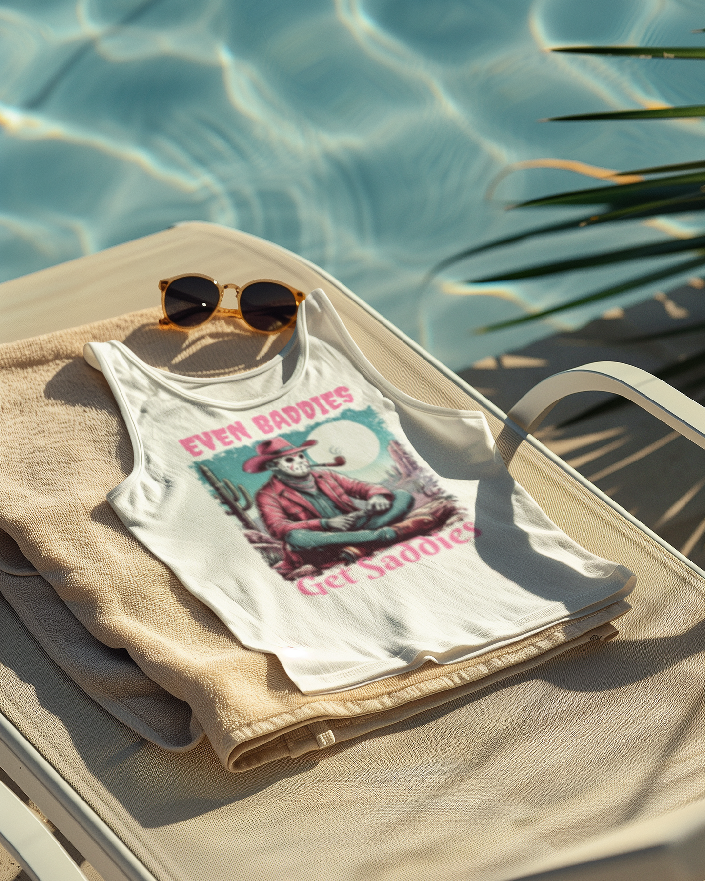 Even Baddies Get Saddies - Racerback Tank