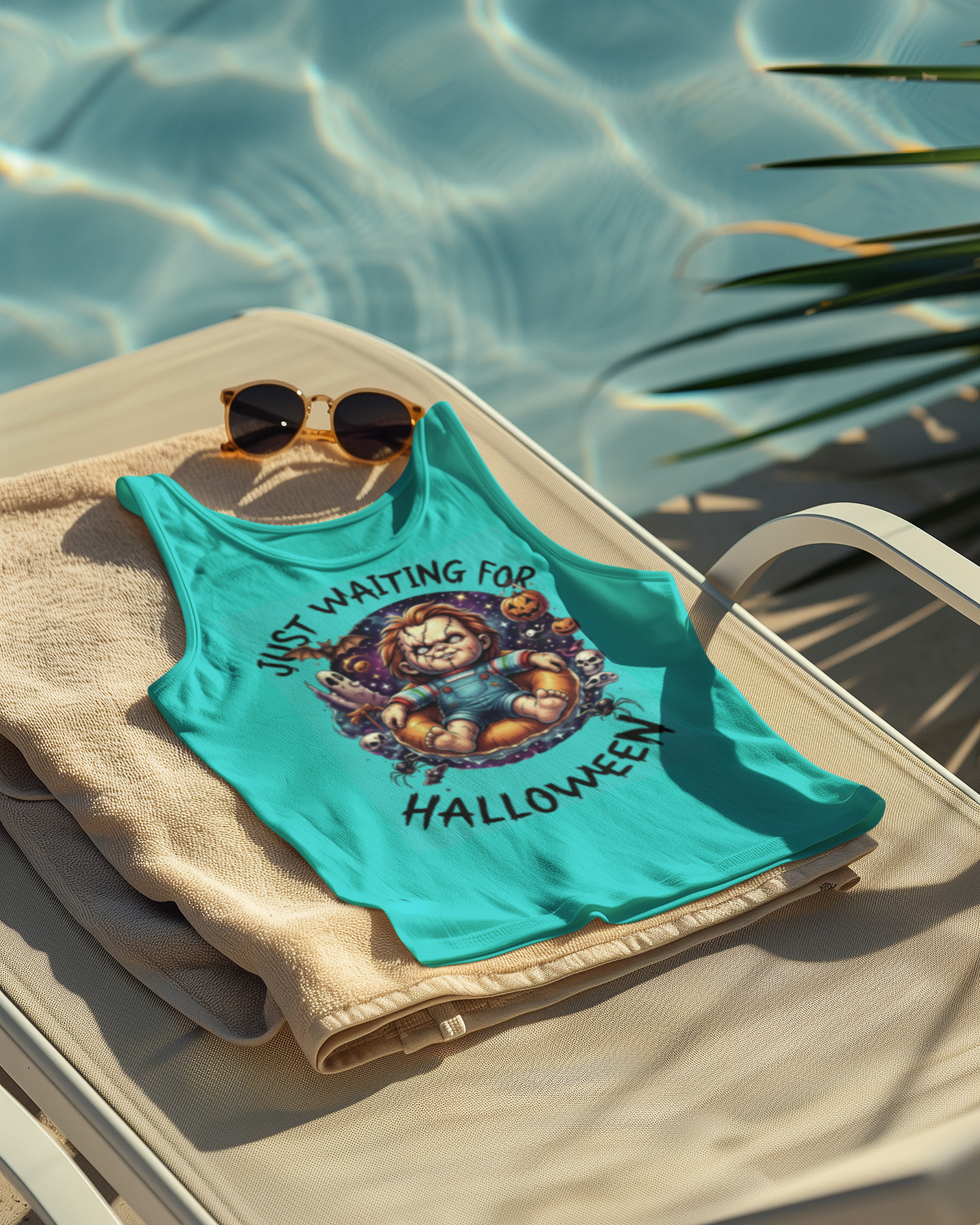 Chucky, Just Waiting For Halloween - Unisex Softstyle Tee