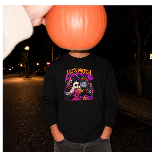 Lets Watch Scary Movies - Unisex Crewneck Sweatshirt