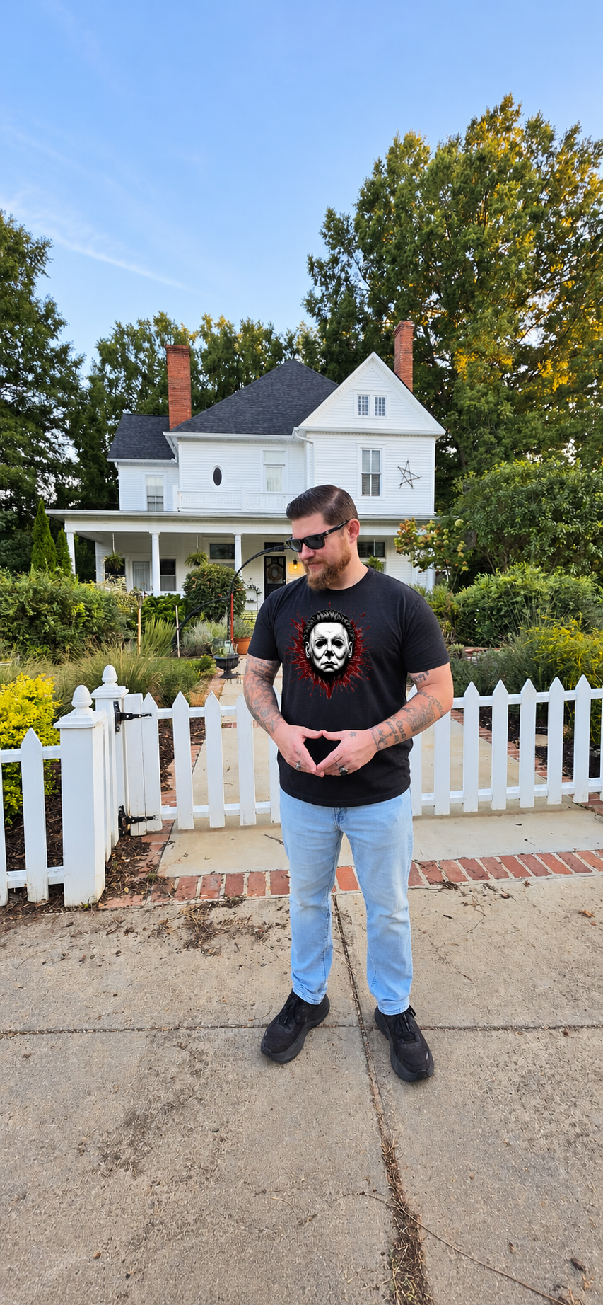 Bloody Michael Myers - Unisex Heavy Cotton Tee