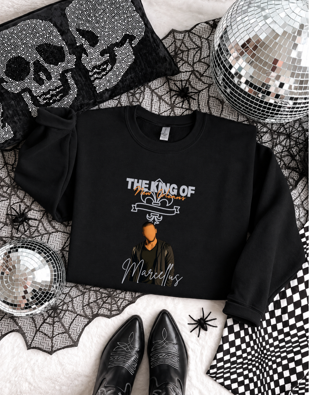 King Of New Orleans - Unisex Crewneck Sweatshirt