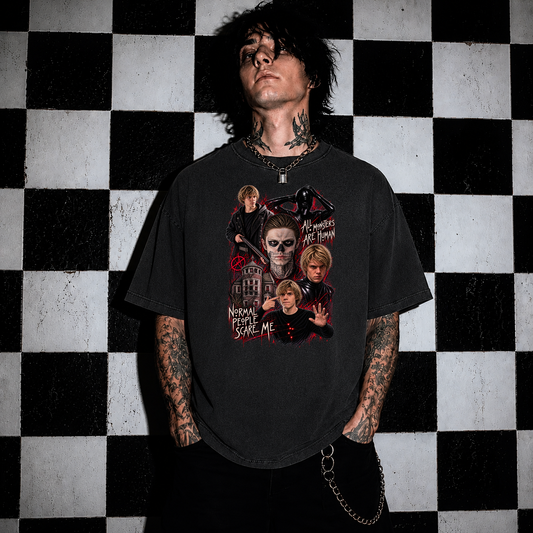 Normal People Scare Me - Unisex Heavy Cotton Tee