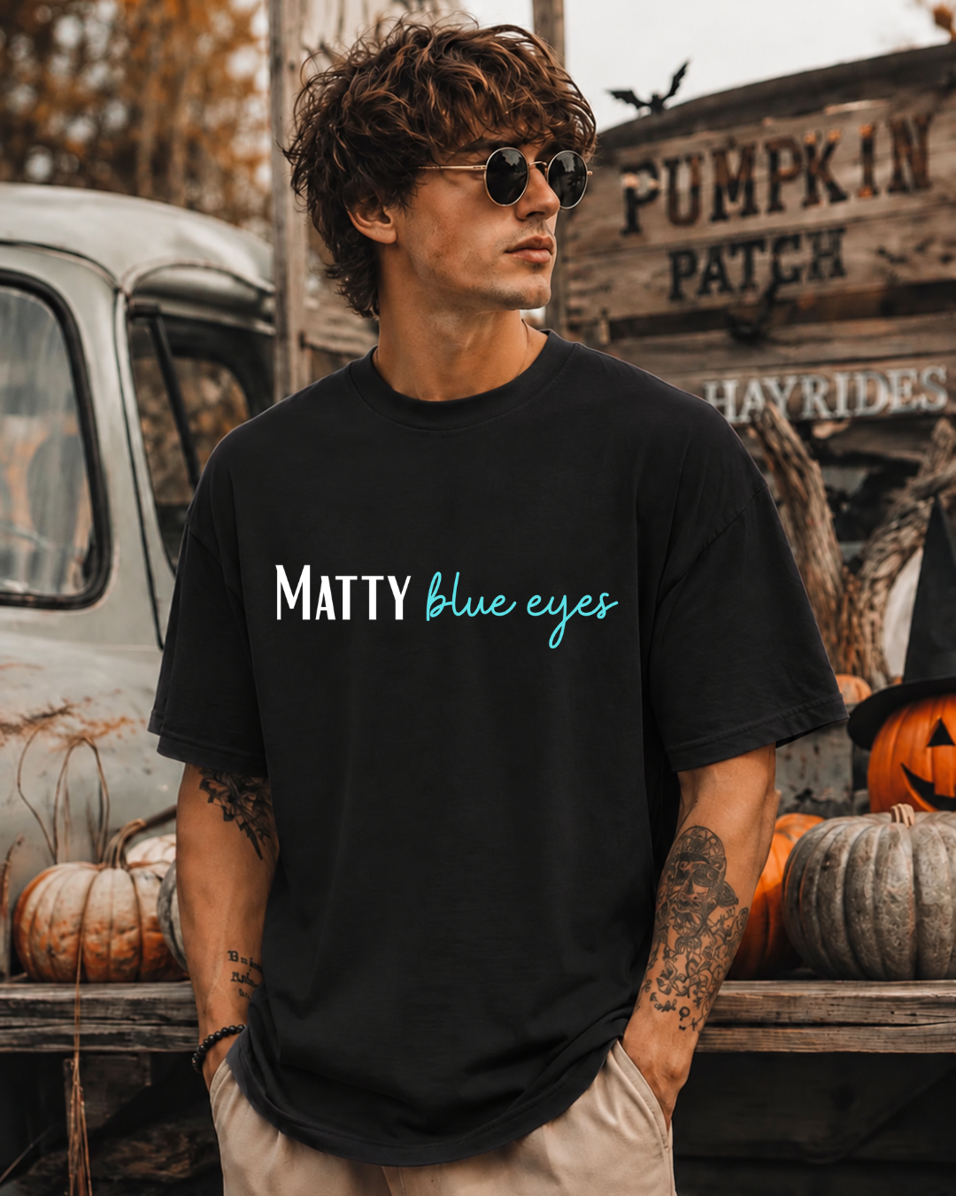 Matty Blue Eyes - Unisex Heavy Cotton Tee