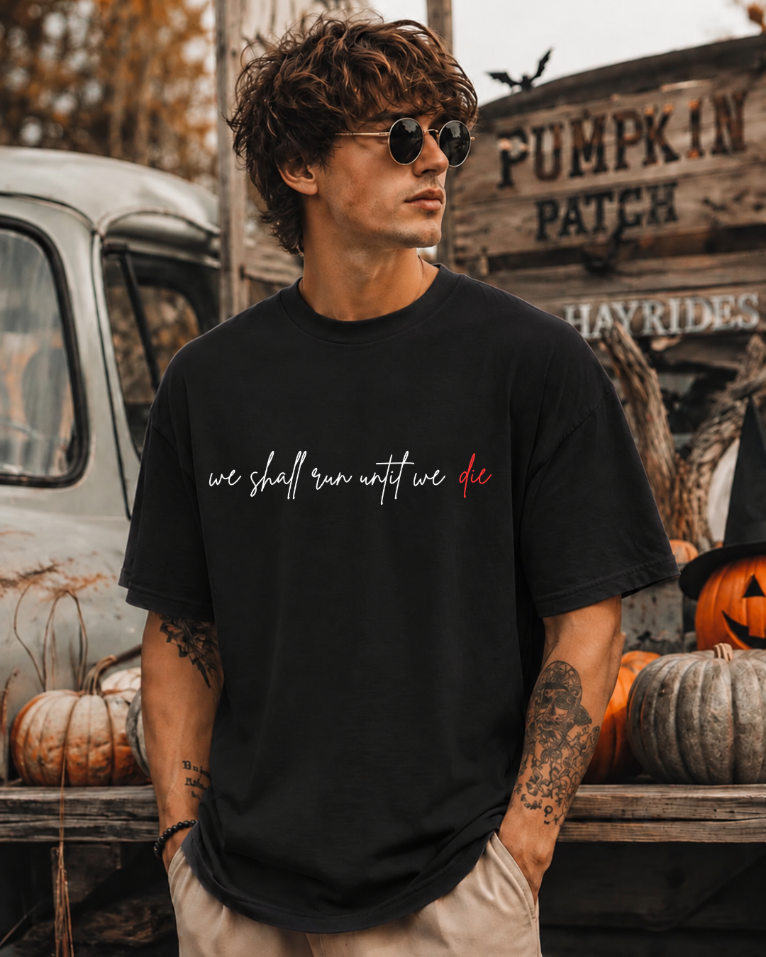 We Shall Run Until We Die - Unisex Heavy Cotton Tee