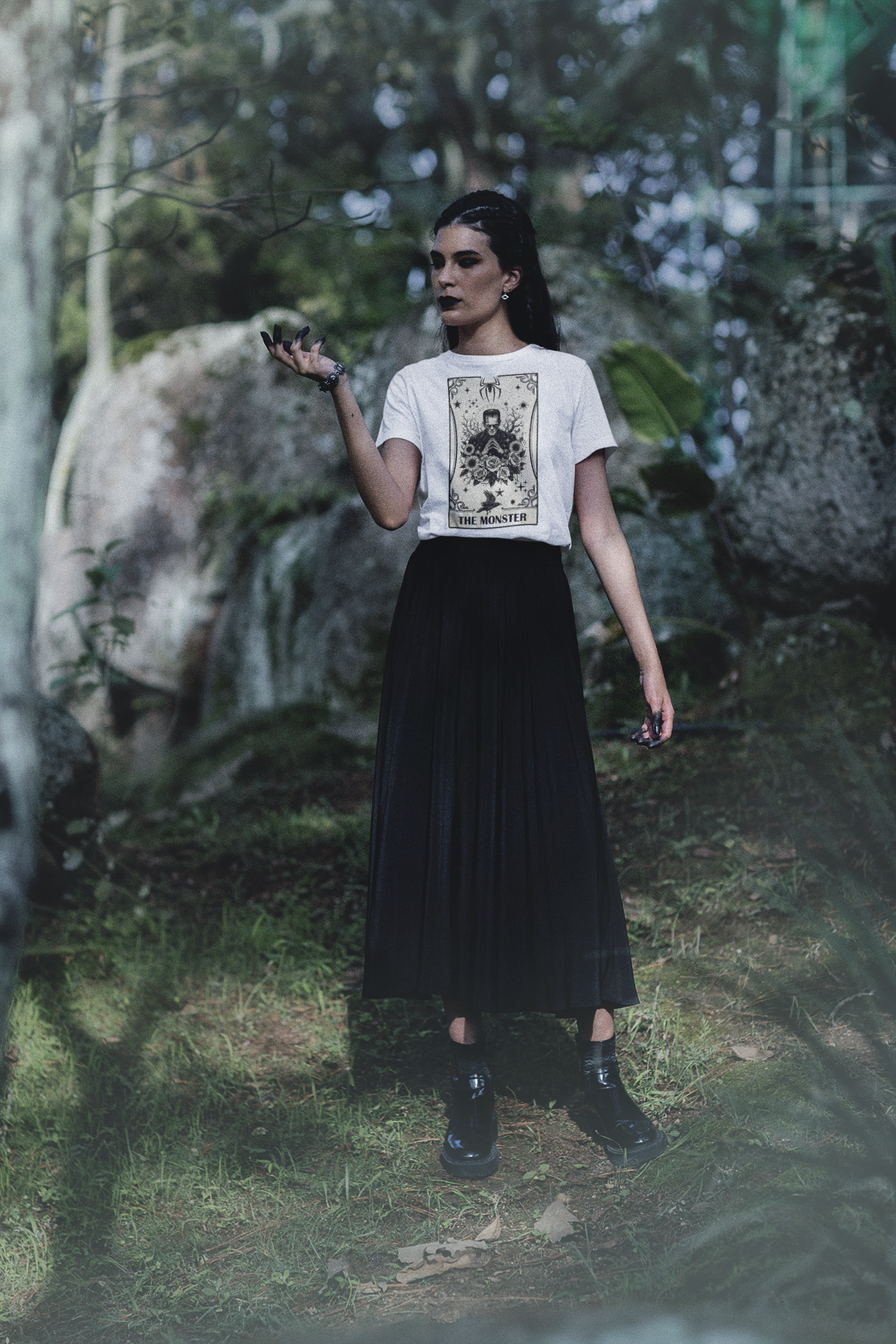 Frankenstein Tarot Card - Unisex Softstyle Tee
