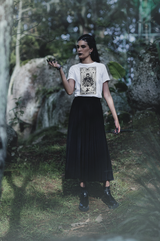Frankenstein Tarot Card - Unisex Softstyle Tee