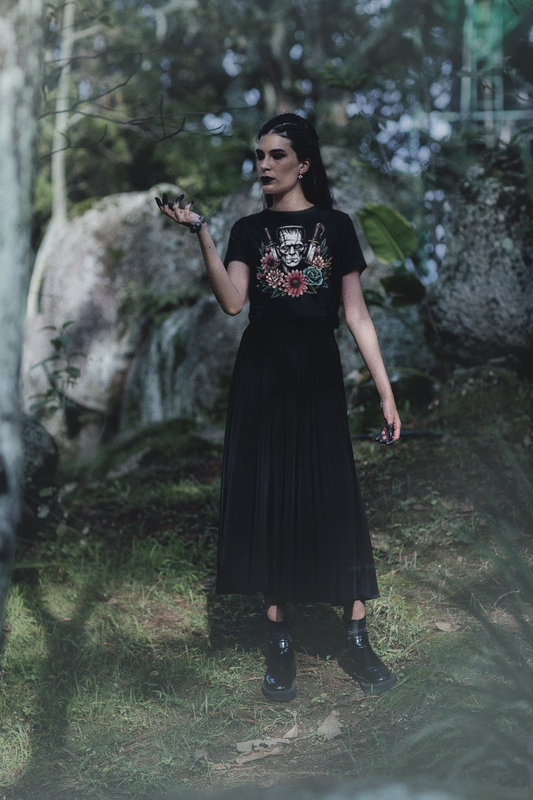 Floral Frankenstein - Unisex Softstyle Tee
