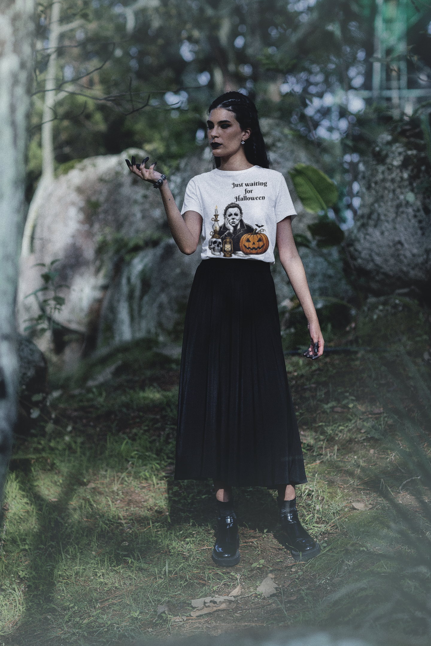 Michael Myers Just Wairing For Halloween - Unisex Softstyle Tee