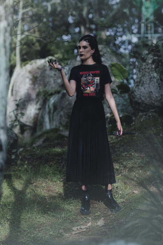 Horror Movies And Chill - Unisex Softstyle Tee