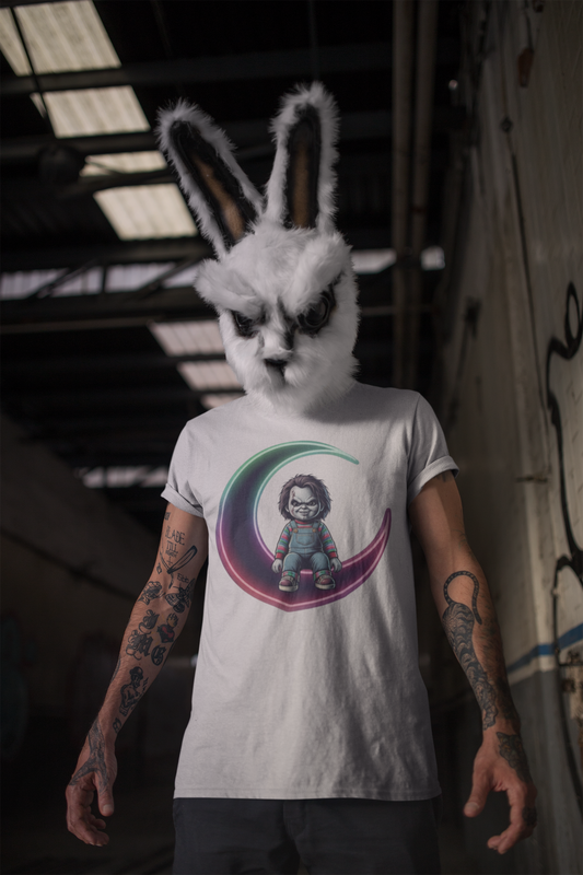 Chucky On The Moon - Unisex Softstyle Tee