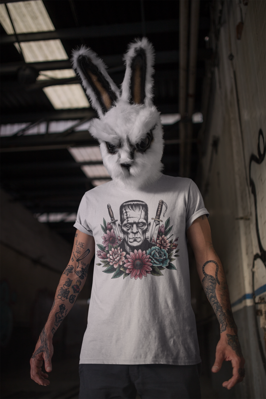 Floral Frankenstein - Unisex Softstyle Tee