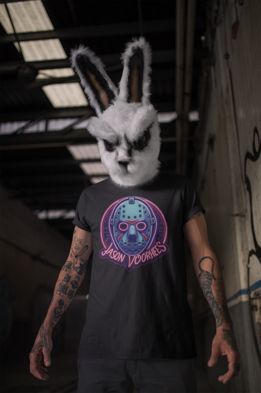Jason Voorhees Purple Neon - Unisex Softstyle Tee