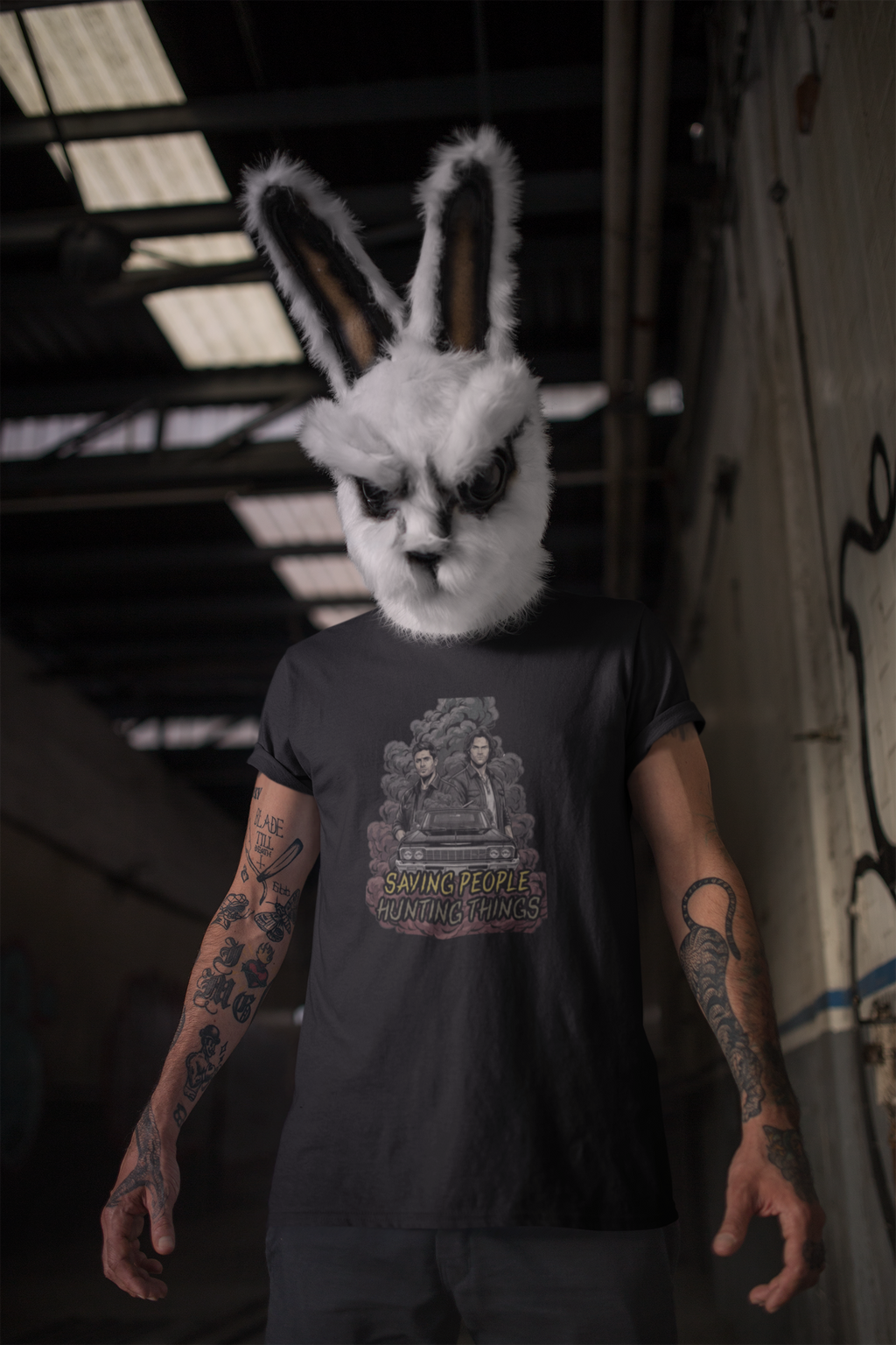 Saving People Hunting Things - Unisex Heavy Cotton Tee