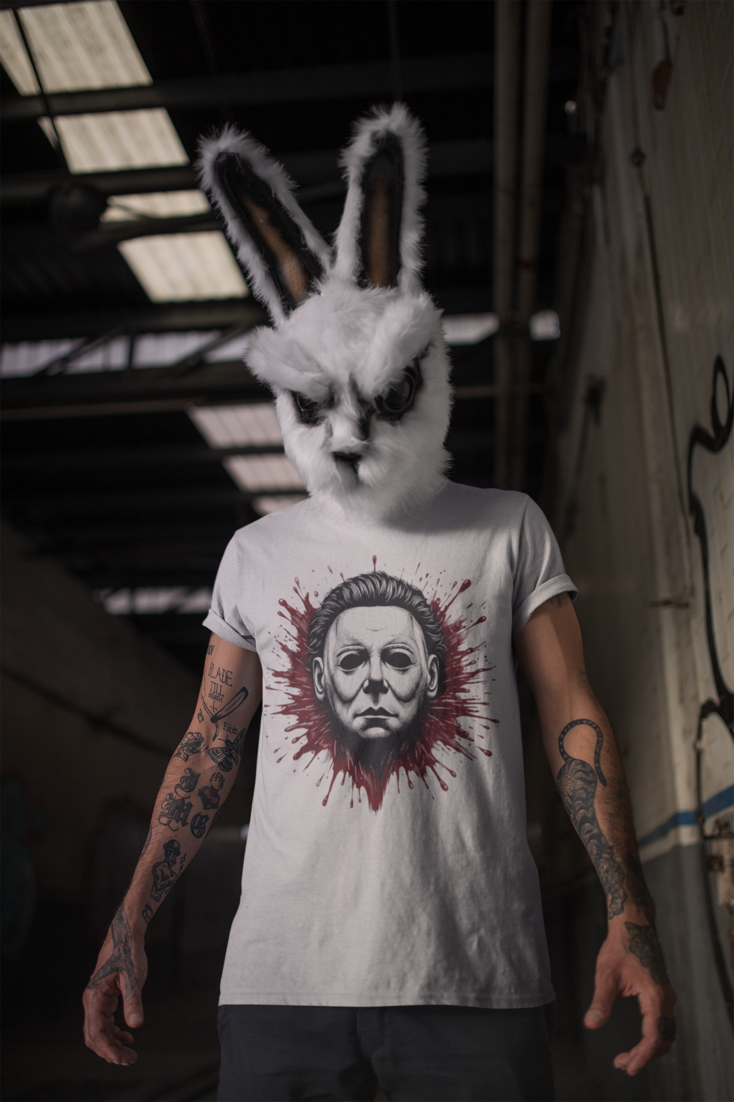 Bloody Michael Myers - Unisex Softstyle Tee