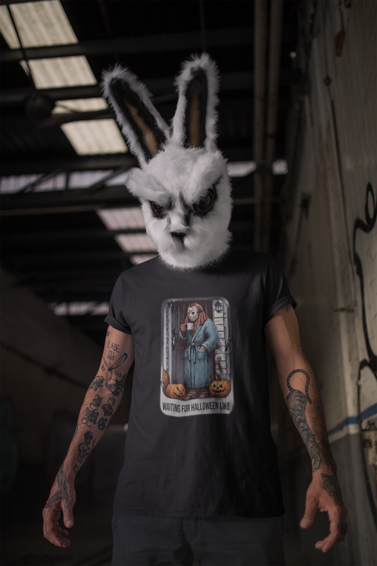 Jason Voorhees Waiting On Halloween - Unisex Softstyle Tee