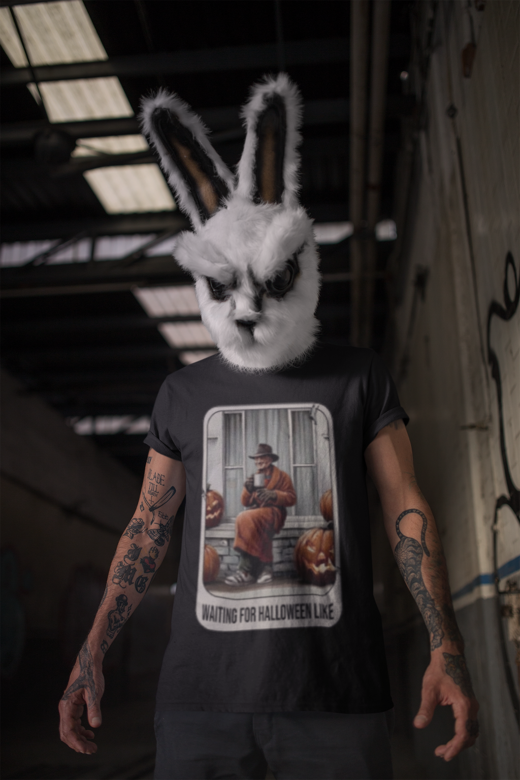 Freddy Waiting For Halloween — Unisex Heavy Cotton Tee