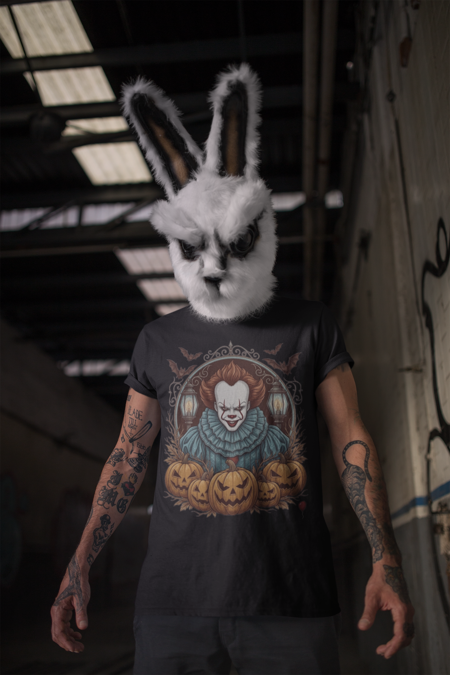 Pennywise With Pumpkins - Unisex Softstyle Tee