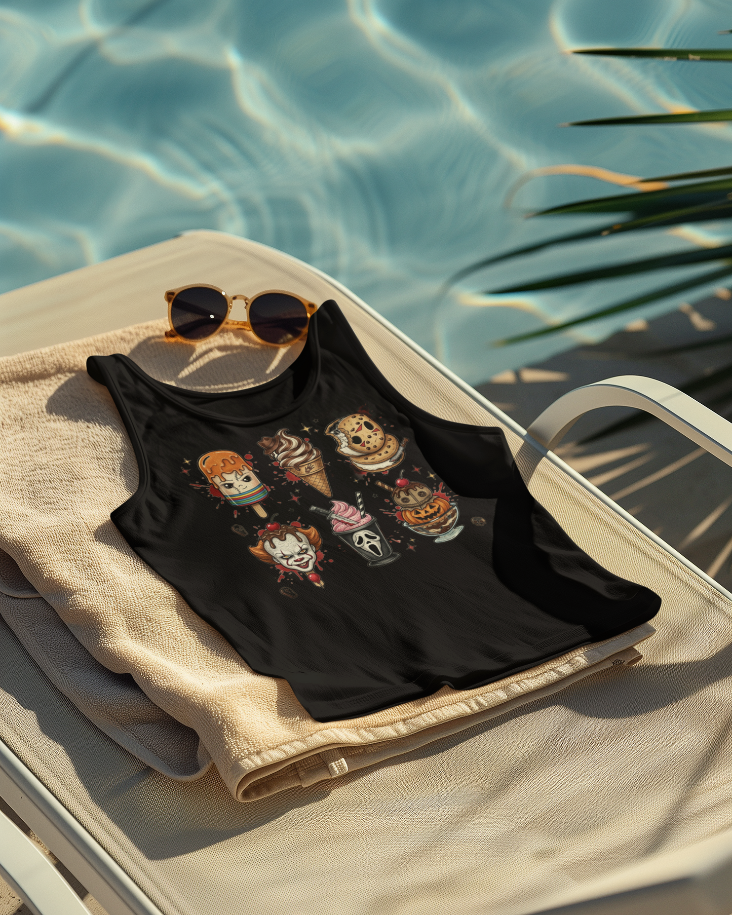 Horror Icons Ice cream - Racerback Tank