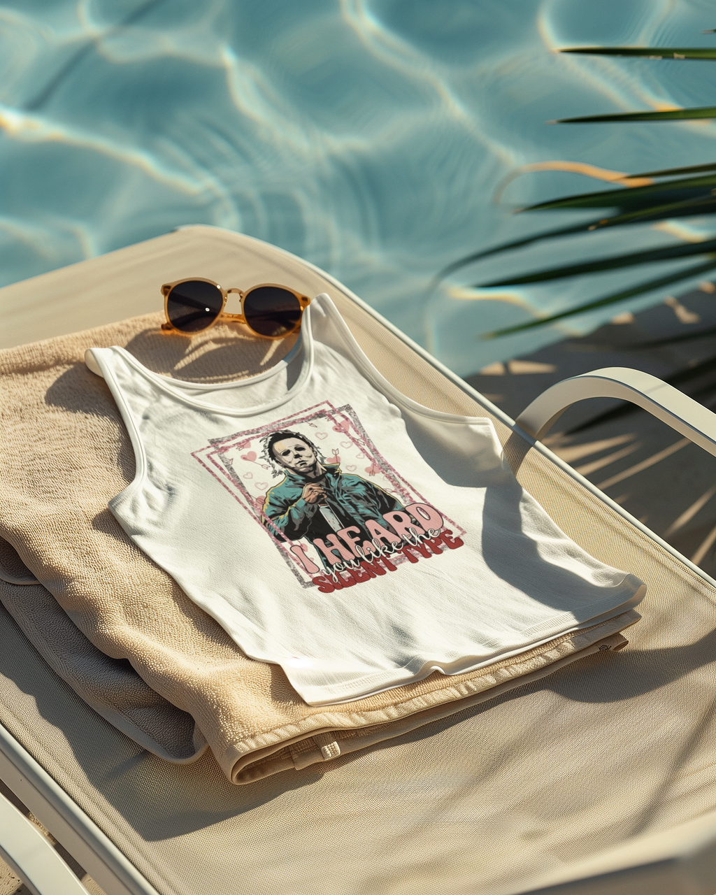 Flirty Michael — Women's Racerback Tank