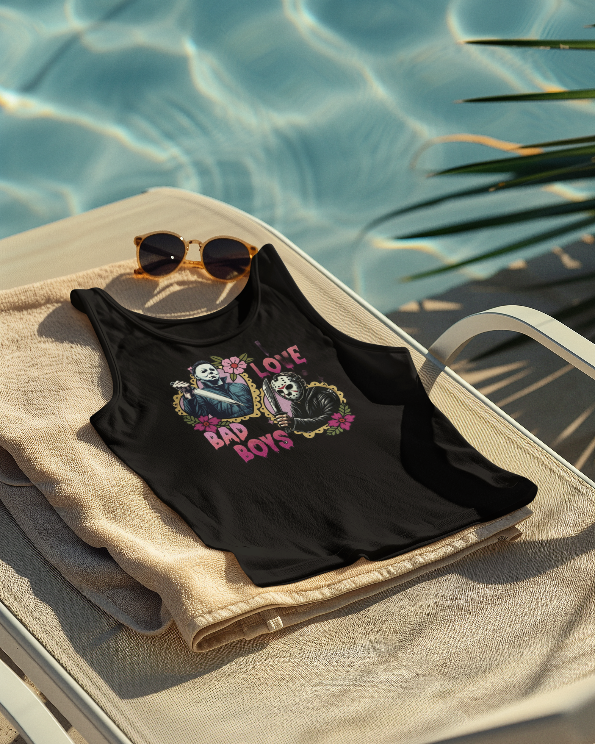 I Love Bad Boys — Women's Racerback Tank