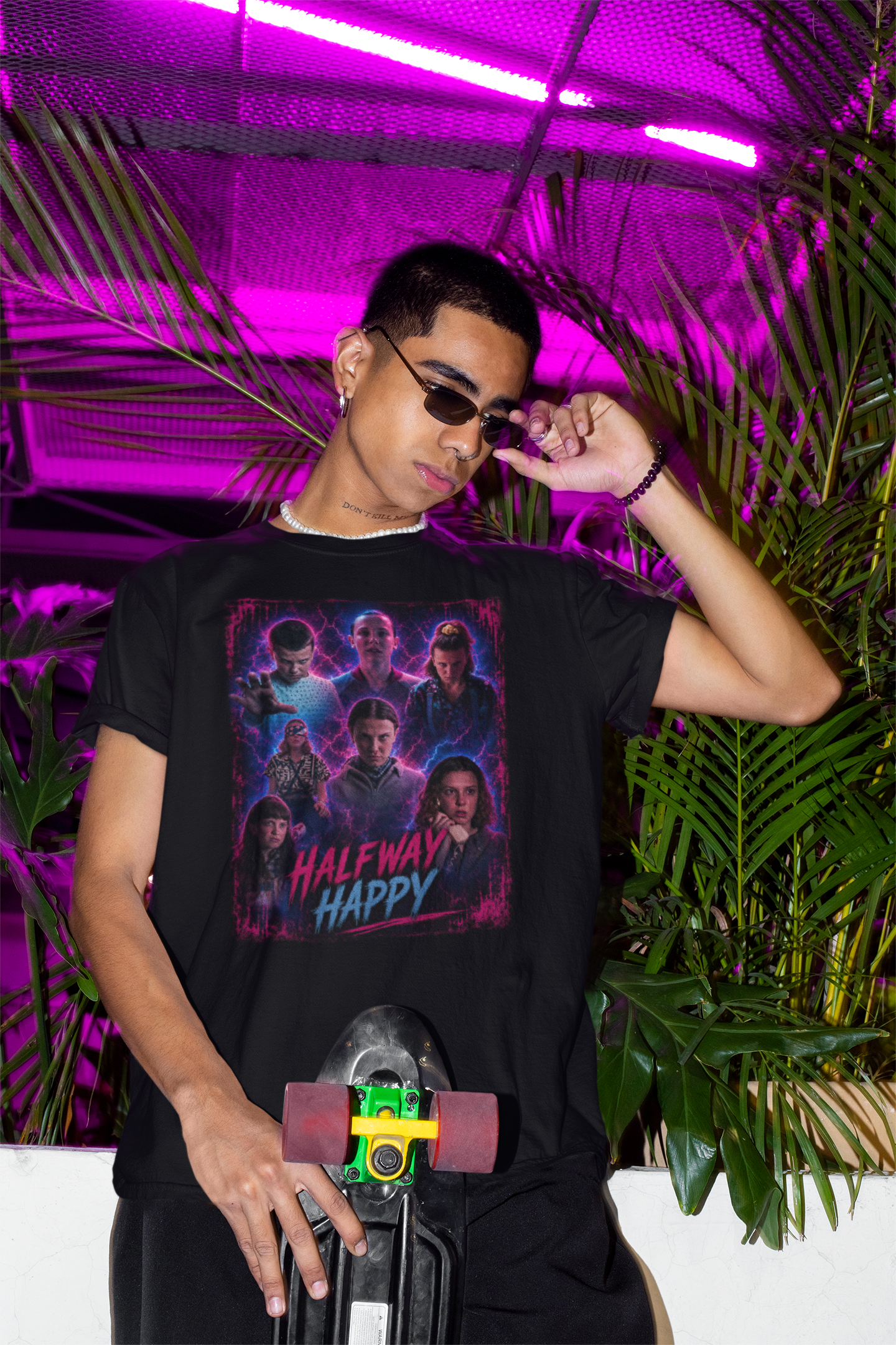 El "Halfway Happy" - Unisex Softstyle Tee