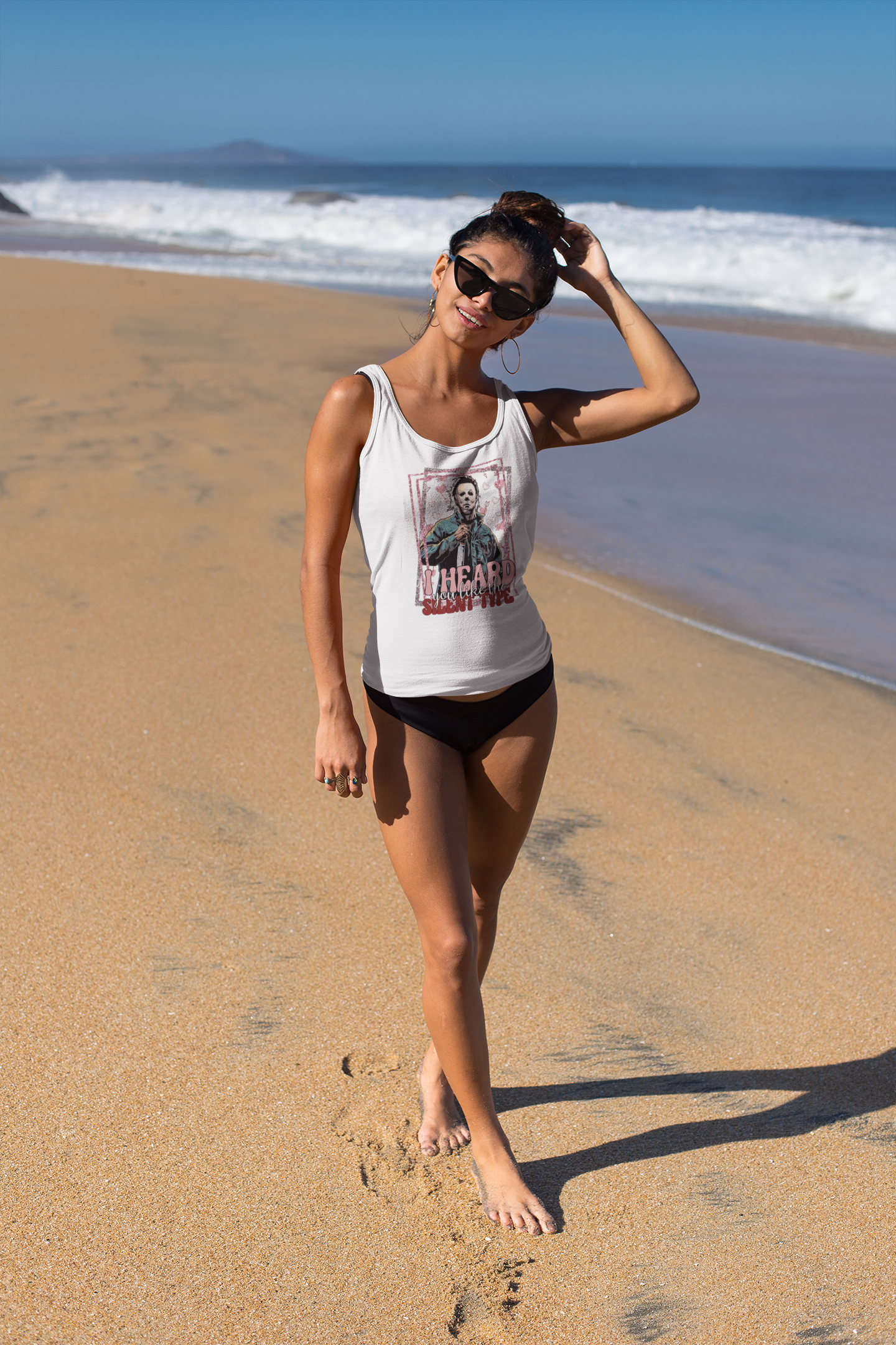 Flirty Michael — Women's Racerback Tank
